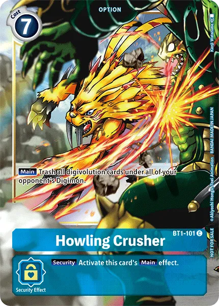 Howling Crusher &mdash; Digimon Card Game card