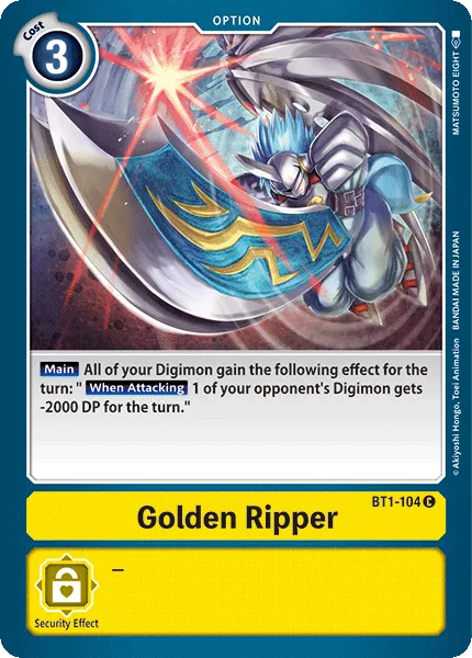 Golden Ripper &mdash; Digimon Card Game card