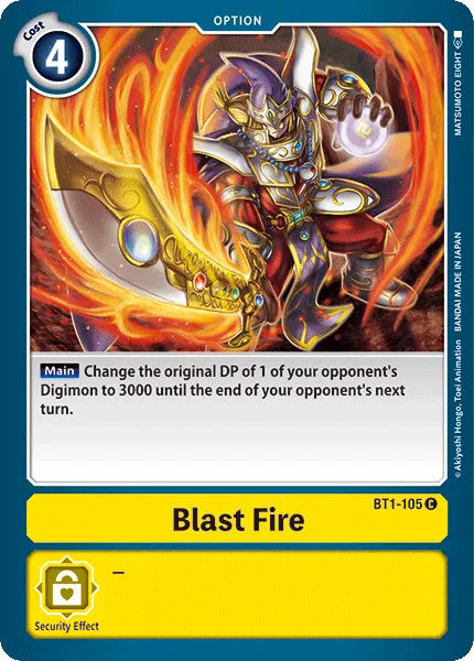 Blast Fire &mdash; Digimon Card Game card