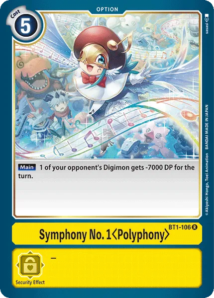 Symphony No. 1 ＜Polyphony＞ &mdash; Digimon Card Game card