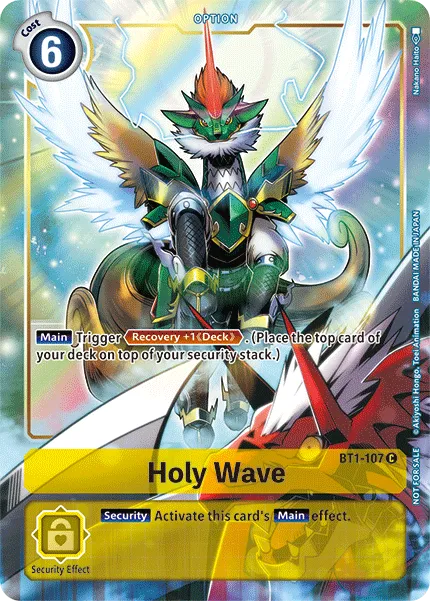 Holy Wave &mdash; Digimon Card Game card