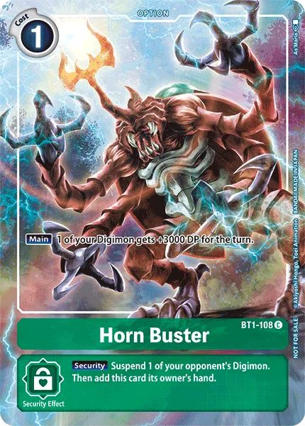 Horn Buster &mdash; Digimon Card Game card