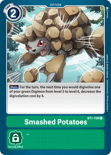 Smashed Potatoes &mdash; Digimon Card Game card
