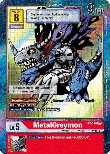 MetalGreymon &mdash; Digimon Card Game card