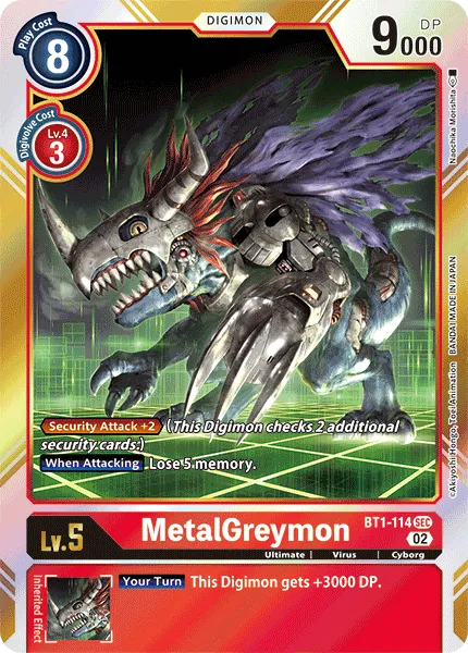 MetalGreymon &mdash; Digimon Card Game card