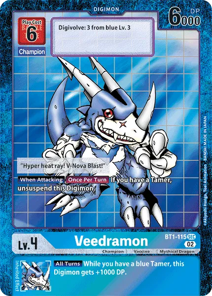 Veedramon &mdash; Digimon Card Game card