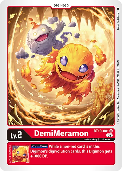 DemiMeramon &mdash; Digimon Card Game card