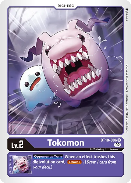 Tokomon &mdash; Digimon Card Game card