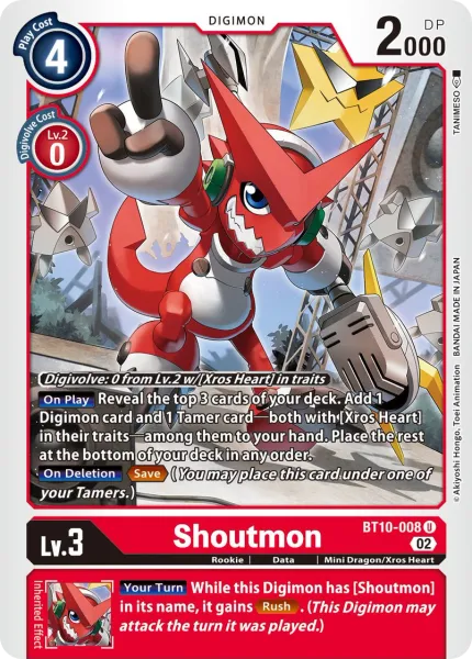 Shoutmon &mdash; Digimon Card Game card