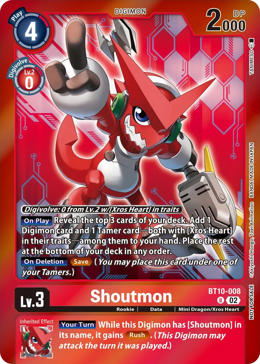 Shoutmon &mdash; Digimon Card Game card