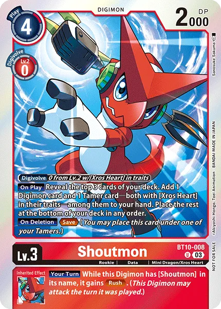 Shoutmon &mdash; Digimon Card Game card