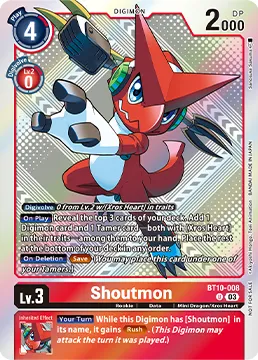 Shoutmon &mdash; Digimon Card Game card