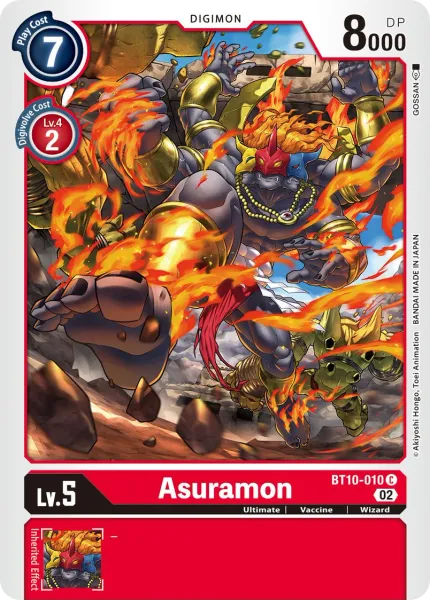 Asuramon &mdash; Digimon Card Game card