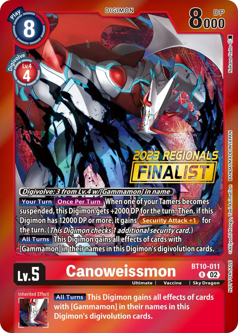 Canoweissmon &mdash; Digimon Card Game card