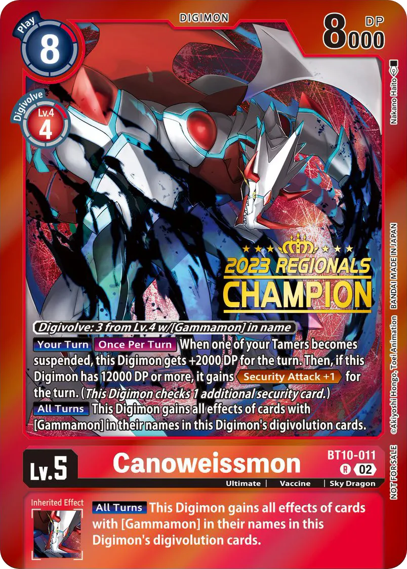 Canoweissmon &mdash; Digimon Card Game card