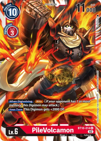 PileVolcamon &mdash; Digimon Card Game card