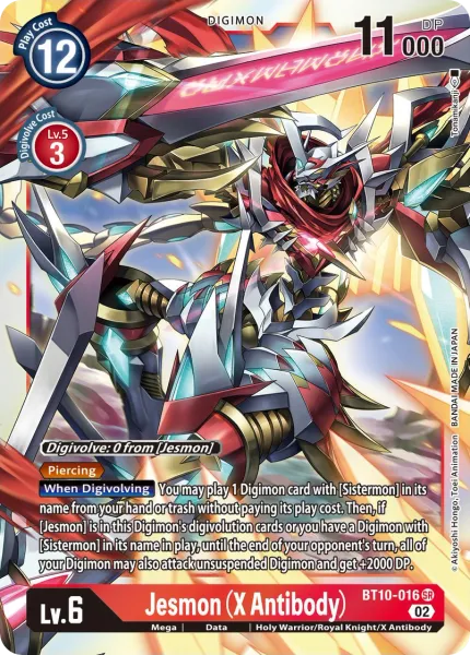 Jesmon (X Antibody) &mdash; Digimon Card Game card
