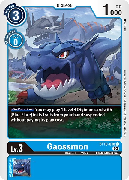 Gaossmon &mdash; Digimon Card Game card
