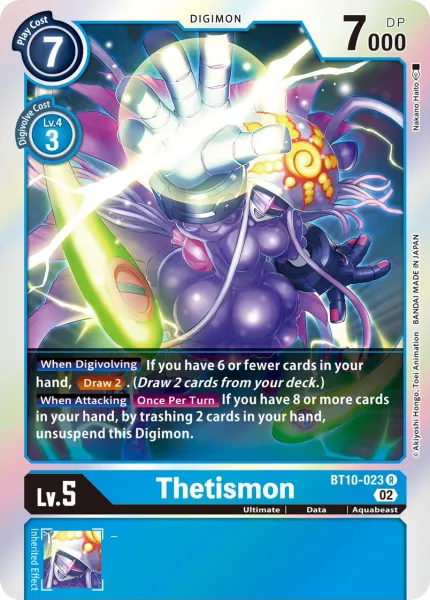 Thetismon &mdash; Digimon Card Game card