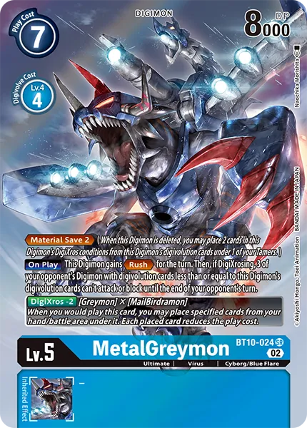 MetalGreymon &mdash; Digimon Card Game card