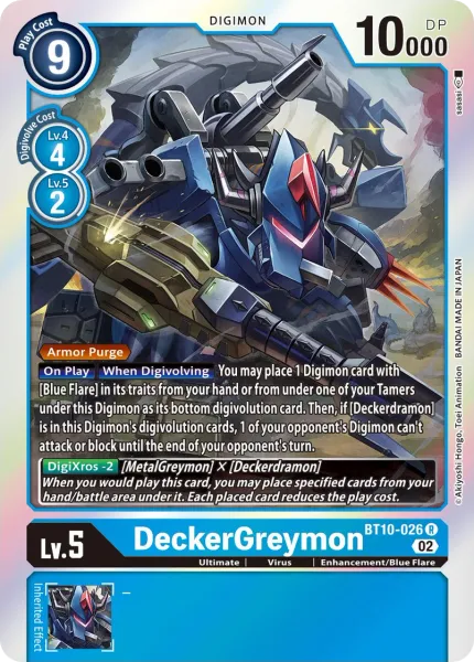DeckerGreymon &mdash; Digimon Card Game card