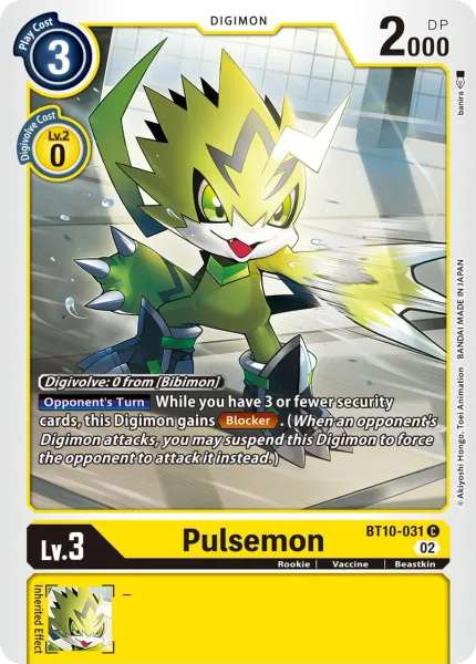 Pulsemon &mdash; Digimon Card Game card