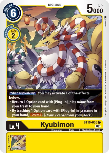 Kyubimon &mdash; Digimon Card Game card