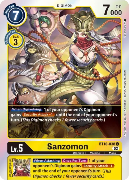 Sanzomon &mdash; Digimon Card Game card
