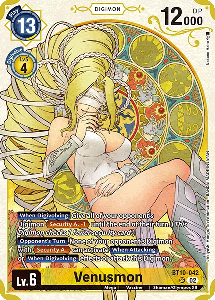 Venusmon &mdash; Digimon Card Game card