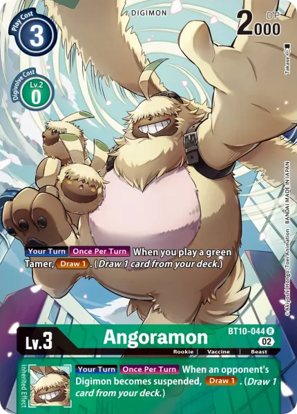 Angoramon &mdash; Digimon Card Game card