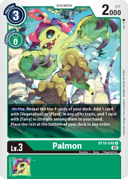 Palmon &mdash; Digimon Card Game card