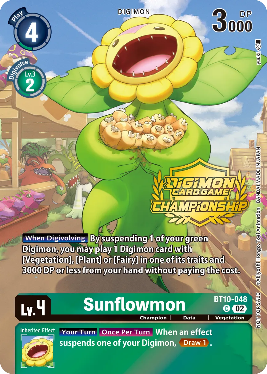 Sunflowmon &mdash; Digimon Card Game card