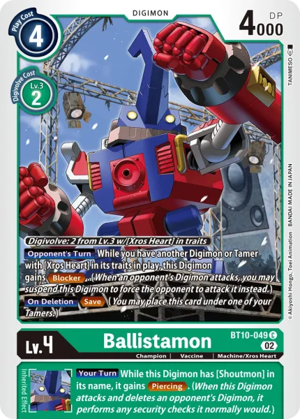 Ballistamon &mdash; Digimon Card Game card