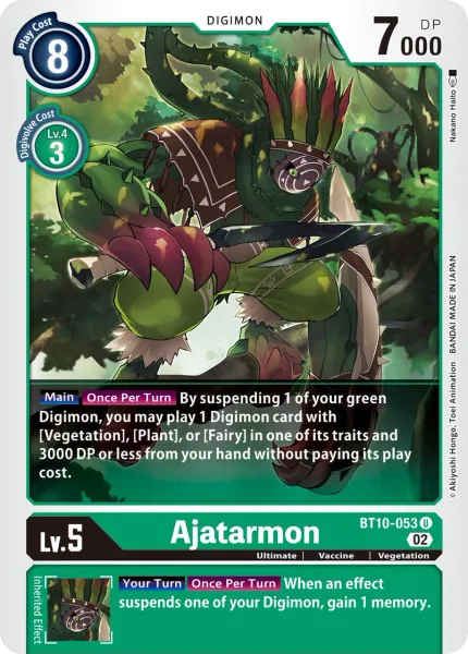 Ajatarmon &mdash; Digimon Card Game card