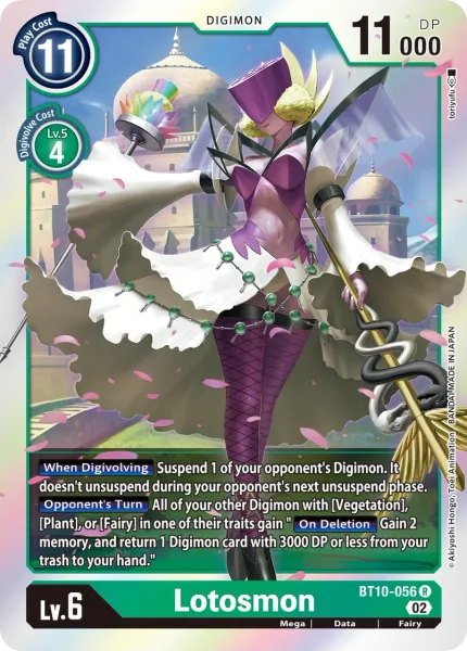 Lotosmon &mdash; Digimon Card Game card