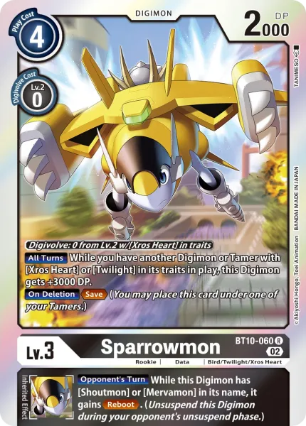 Sparrowmon &mdash; Digimon Card Game card