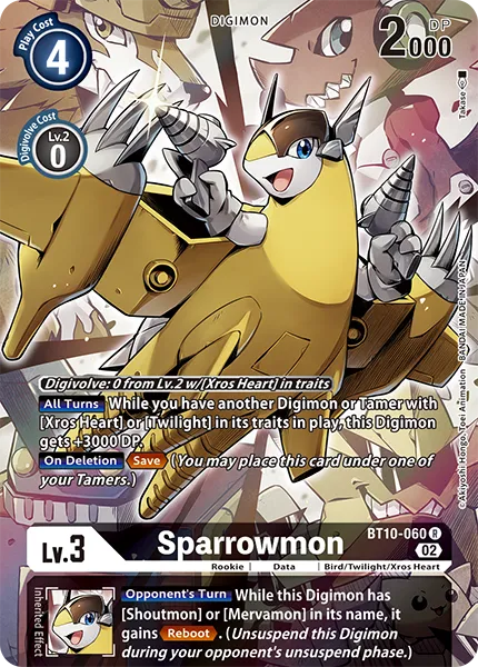 Sparrowmon &mdash; Digimon Card Game card