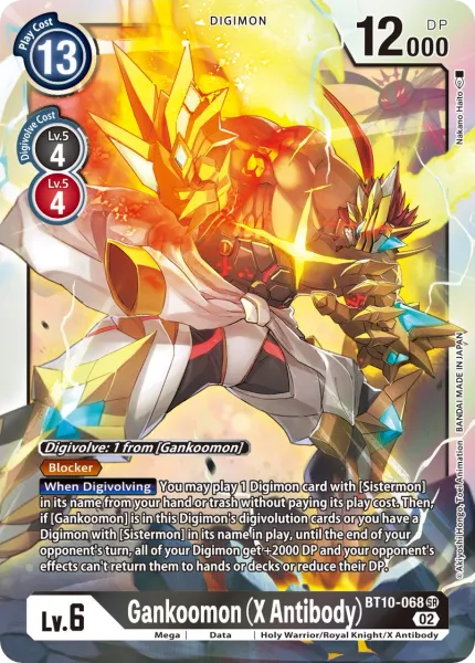 Gankoomon (X Antibody) &mdash; Digimon Card Game card