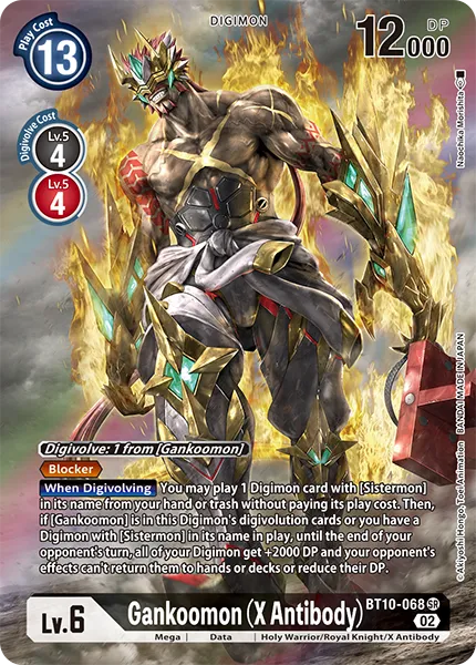 Gankoomon (X Antibody) &mdash; Digimon Card Game card