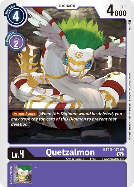 Quetzalmon &mdash; Digimon Card Game card