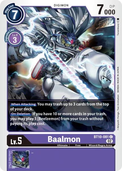 Baalmon &mdash; Digimon Card Game card
