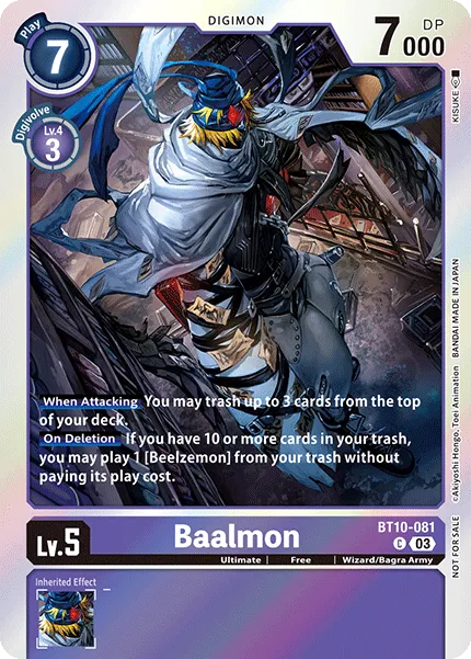 Baalmon &mdash; Digimon Card Game card