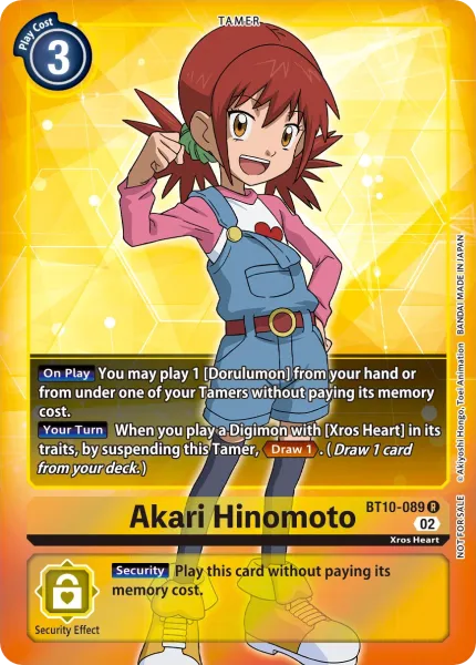 Akari Hinomoto &mdash; Digimon Card Game card