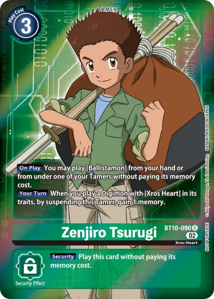 Zenjiro Tsurugi &mdash; Digimon Card Game card