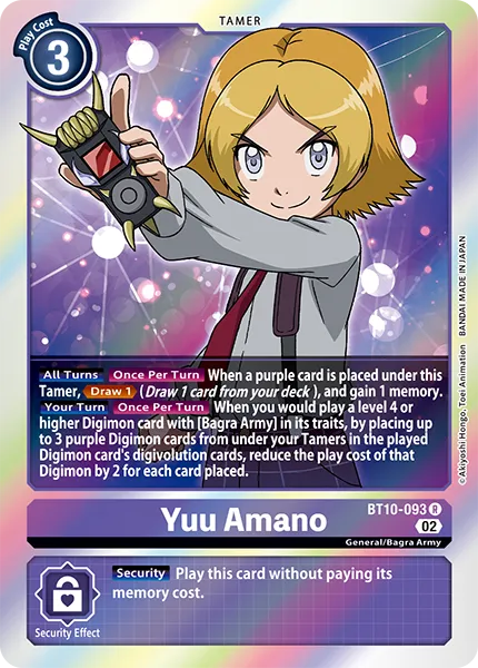 Yuu Amano &mdash; Digimon Card Game card