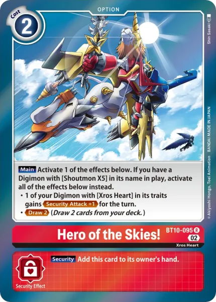 Hero of the Skies! &mdash; Digimon Card Game card