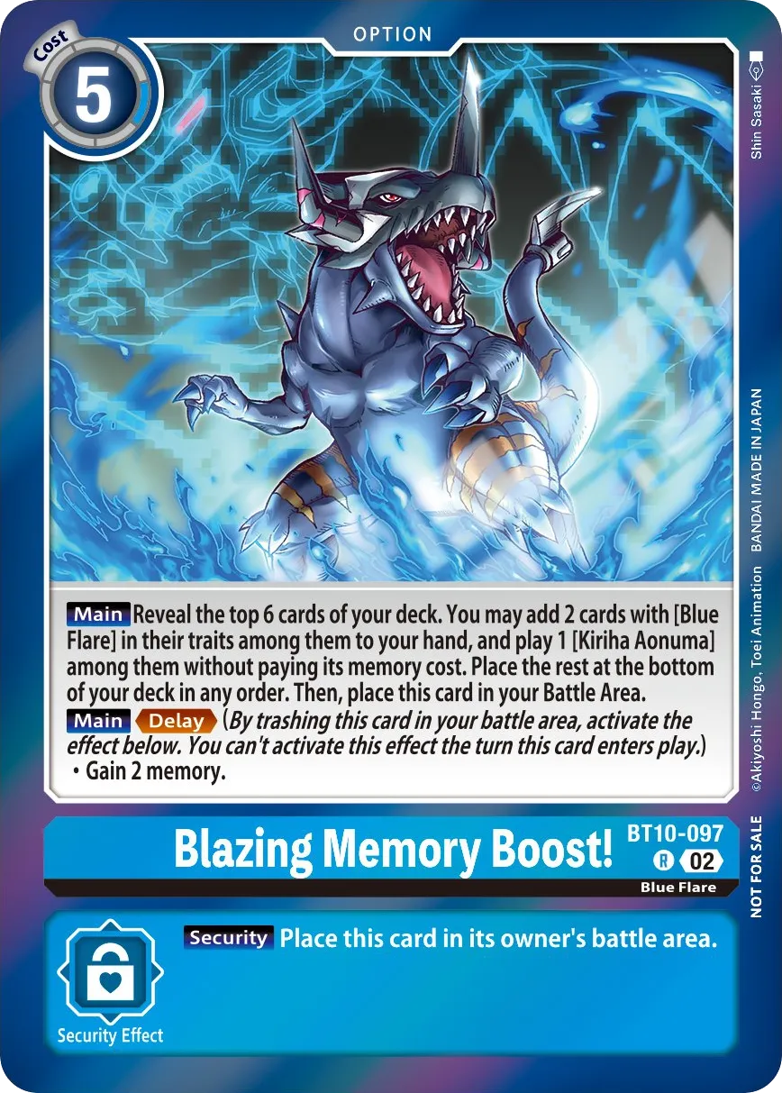 Blazing Memory Boost! &mdash; Digimon Card Game card
