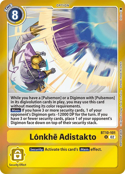 Lónkhē Adistakto &mdash; Digimon Card Game card