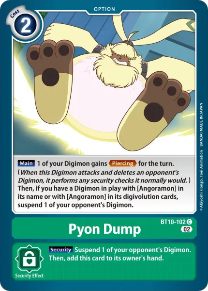 Pyon Dump &mdash; Digimon Card Game card