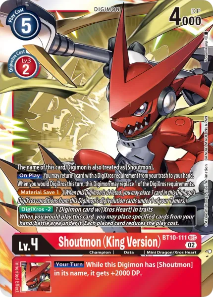 Shoutmon (King Version) &mdash; Digimon Card Game card